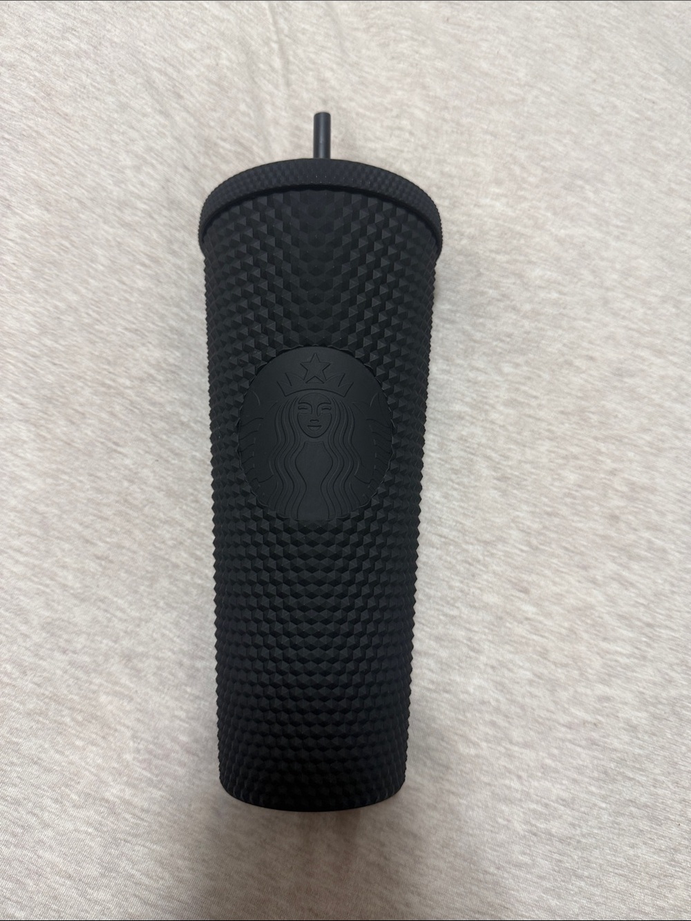 Starbucks Black Studded Matte Tumbler with Matching Straw